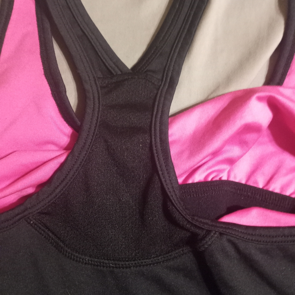 BOGO Black and pink Jillian Michaels Impact Racerback Tank Top - Picture 6 of 7